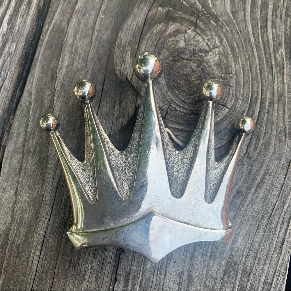 Silver Star 5 Point Crown Silver Belt Buckle Originator Not Imitator USA Made
